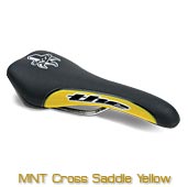 The product saddles MNT Cross Saddle Yellow