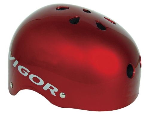 1080 A R gloss red helmet