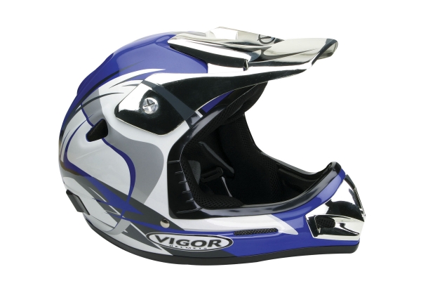VM2 BW blue white vamoose helmet
